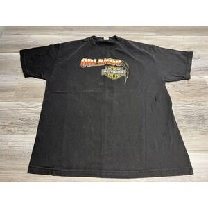 Harley Davidson Orlando T-Shirt‎ International Drive Black Biker Tee Size XL